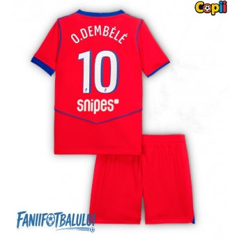 Paris Saint-Germain Ousmane Dembele #10 Echipament de Fotbal Replică 2025-26 Copii Treilea (+ Șorturi)